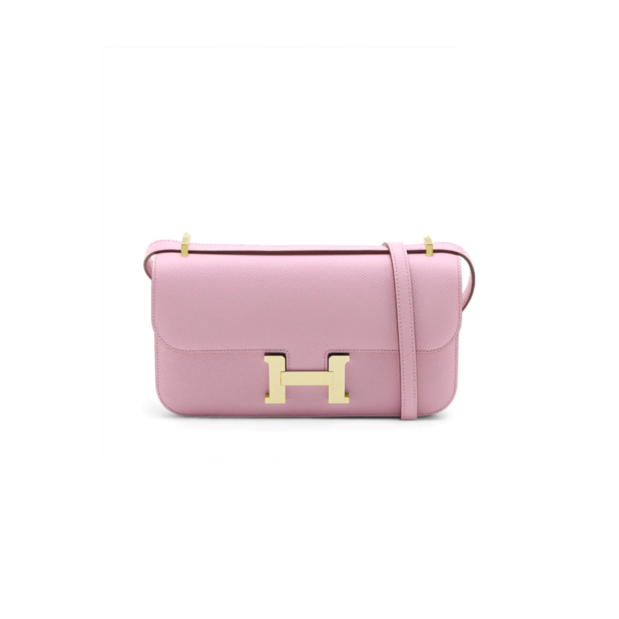 HERMES CONSTANCE ELAN EPSOM MAUVE SYLVESTRE GOLD HARDWARE (26*16*6cm)